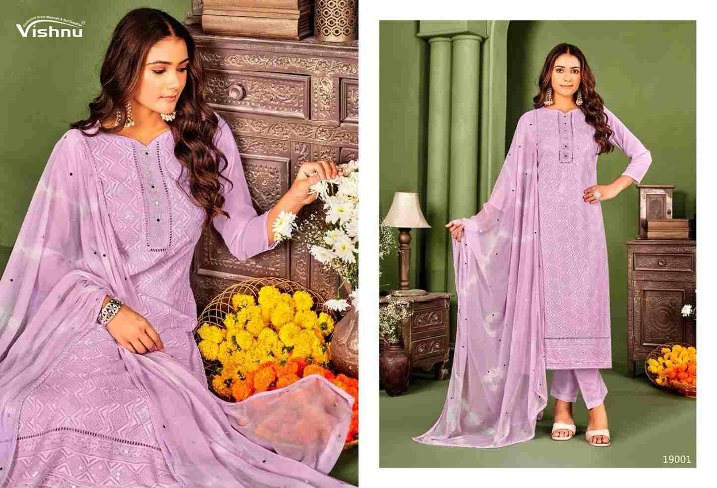 Zulfat Vol-6 By Vishnu 19001 To 19008 Series Beautiful Stylish Festive Suits Fancy Colorful Casual Wear & Ethnic Wear & Ready To Wear Georgette Dresses At Wholesale Price