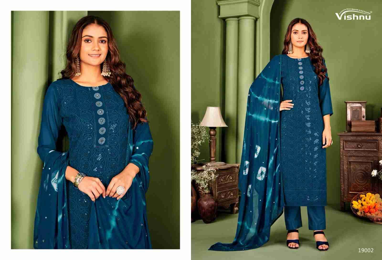 Zulfat Vol-6 By Vishnu 19001 To 19008 Series Beautiful Stylish Festive Suits Fancy Colorful Casual Wear & Ethnic Wear & Ready To Wear Georgette Dresses At Wholesale Price