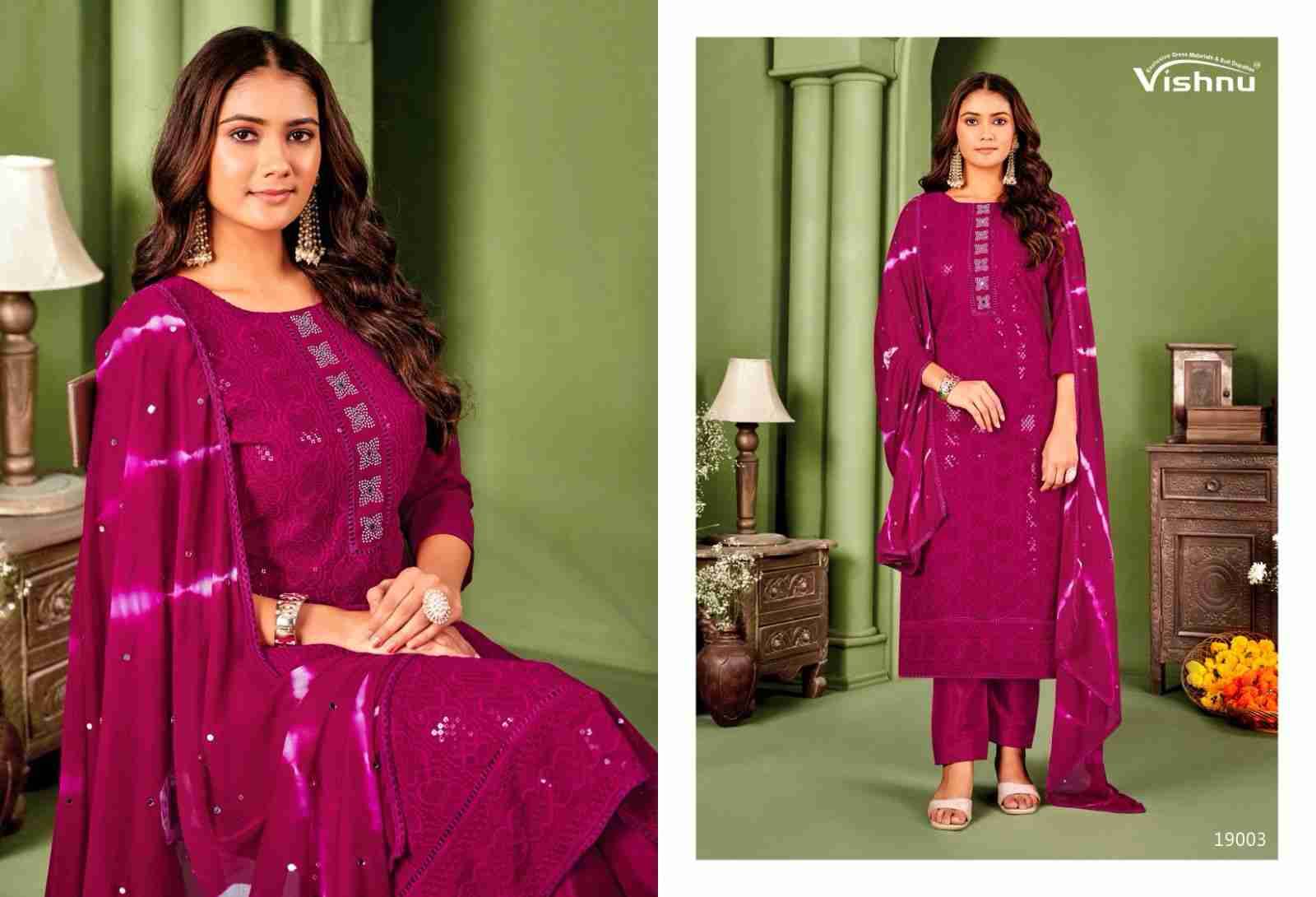 Zulfat Vol-6 By Vishnu 19001 To 19008 Series Beautiful Stylish Festive Suits Fancy Colorful Casual Wear & Ethnic Wear & Ready To Wear Georgette Dresses At Wholesale Price