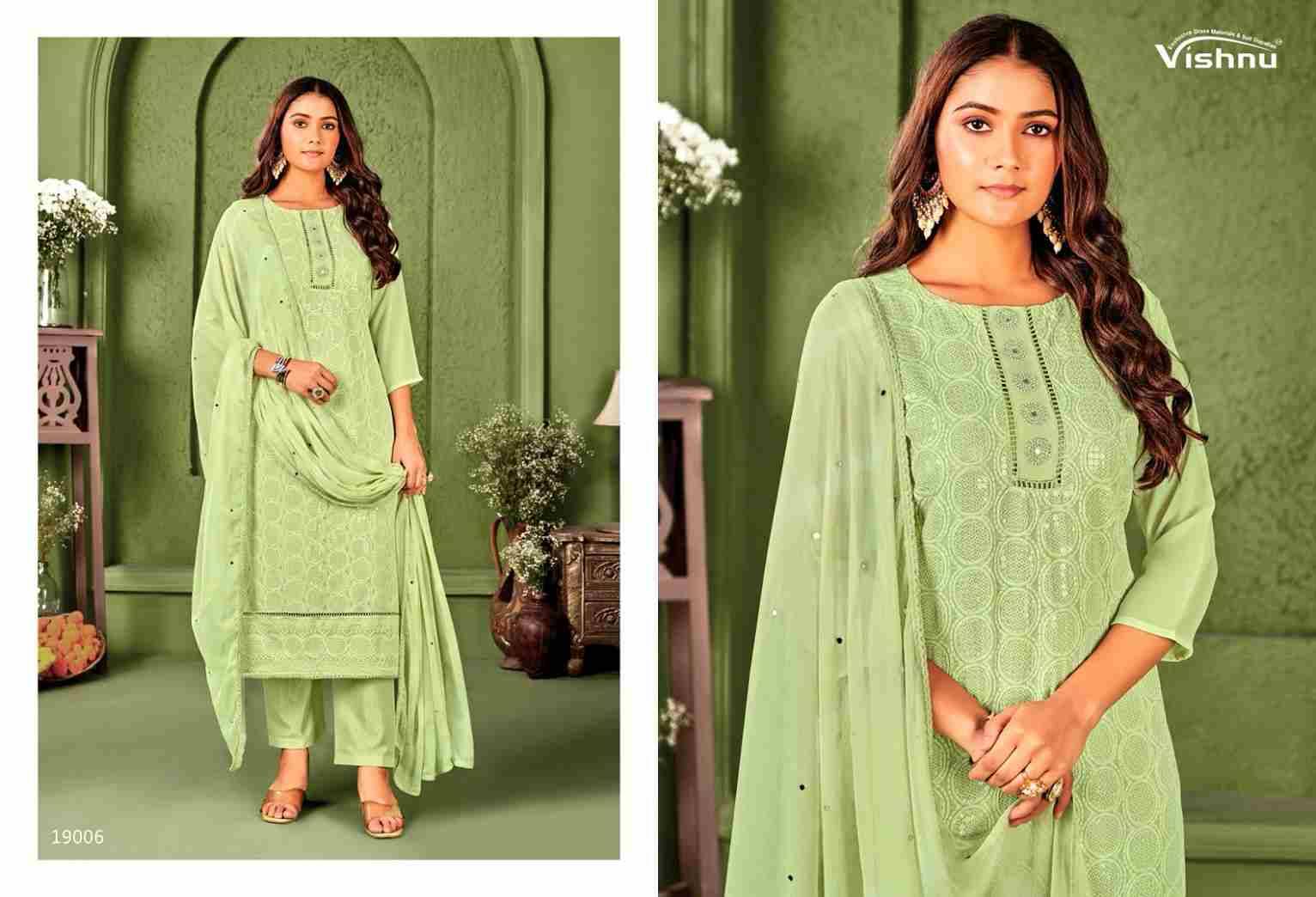 Zulfat Vol-6 By Vishnu 19001 To 19008 Series Beautiful Stylish Festive Suits Fancy Colorful Casual Wear & Ethnic Wear & Ready To Wear Georgette Dresses At Wholesale Price