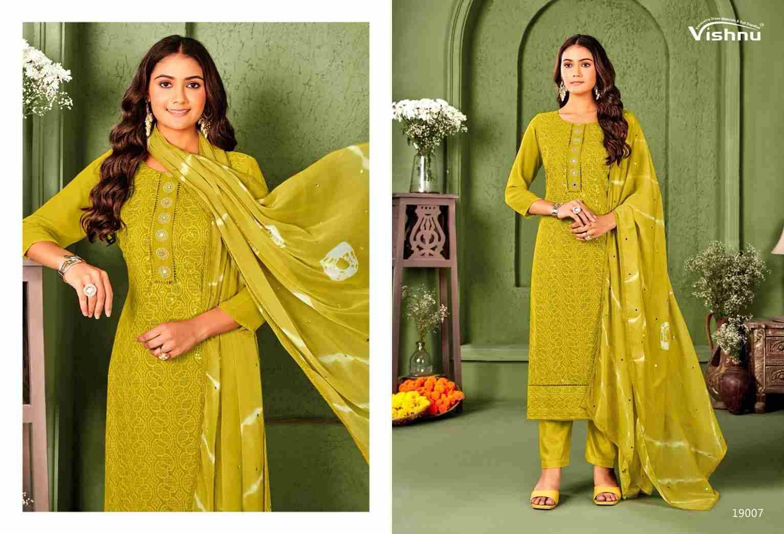 Zulfat Vol-6 By Vishnu 19001 To 19008 Series Beautiful Stylish Festive Suits Fancy Colorful Casual Wear & Ethnic Wear & Ready To Wear Georgette Dresses At Wholesale Price