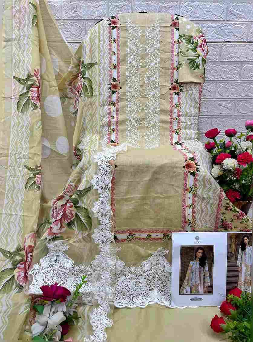 Ezra 1005 Colours Vol-2 By Ezra 1005-C To 1005-D Series Pakistani Suits Beautiful Fancy Colorful Stylish Party Wear & Occasional Wear Pure Cotton Embroidery Dresses At Wholesale Price
