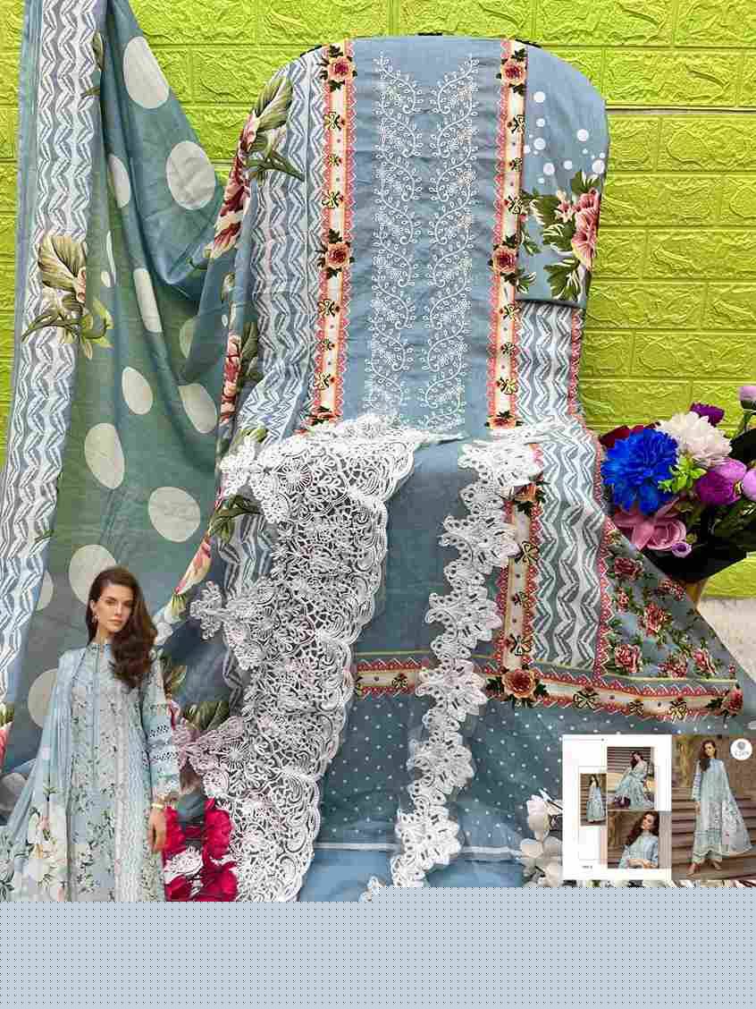 Ezra 1005 Colours Vol-2 By Ezra 1005-C To 1005-D Series Pakistani Suits Beautiful Fancy Colorful Stylish Party Wear & Occasional Wear Pure Cotton Embroidery Dresses At Wholesale Price