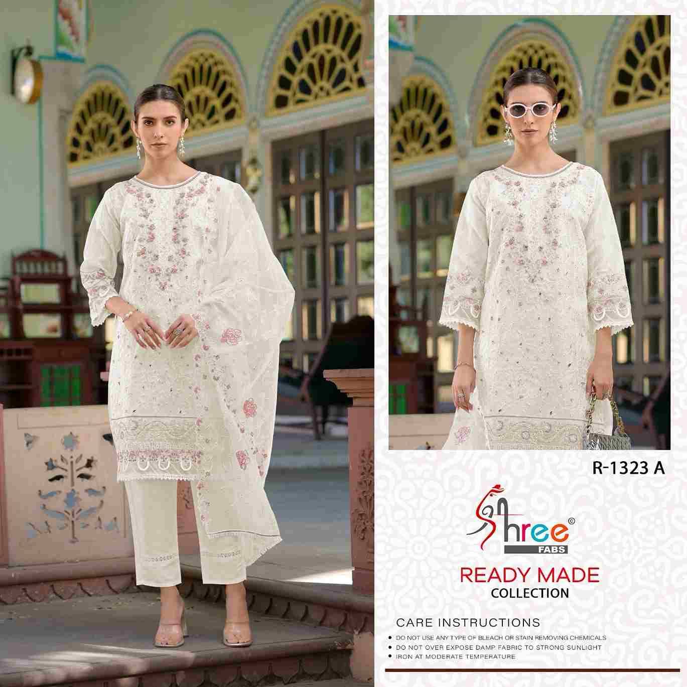Shree Fabs Hit Design R-1323 Colours By Shree Fabs R-1323-A To R-1323-D Series Beautiful Pakistani Suits Stylish Fancy Colorful Party Wear & Occasional Wear Organza Embroidered Dresses At Wholesale Price