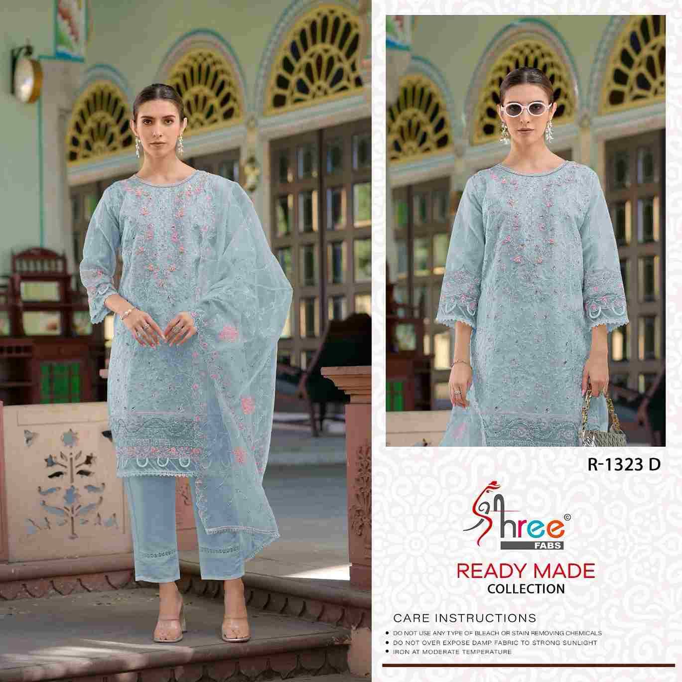 Shree Fabs Hit Design R-1323 Colours By Shree Fabs R-1323-A To R-1323-D Series Beautiful Pakistani Suits Stylish Fancy Colorful Party Wear & Occasional Wear Organza Embroidered Dresses At Wholesale Price