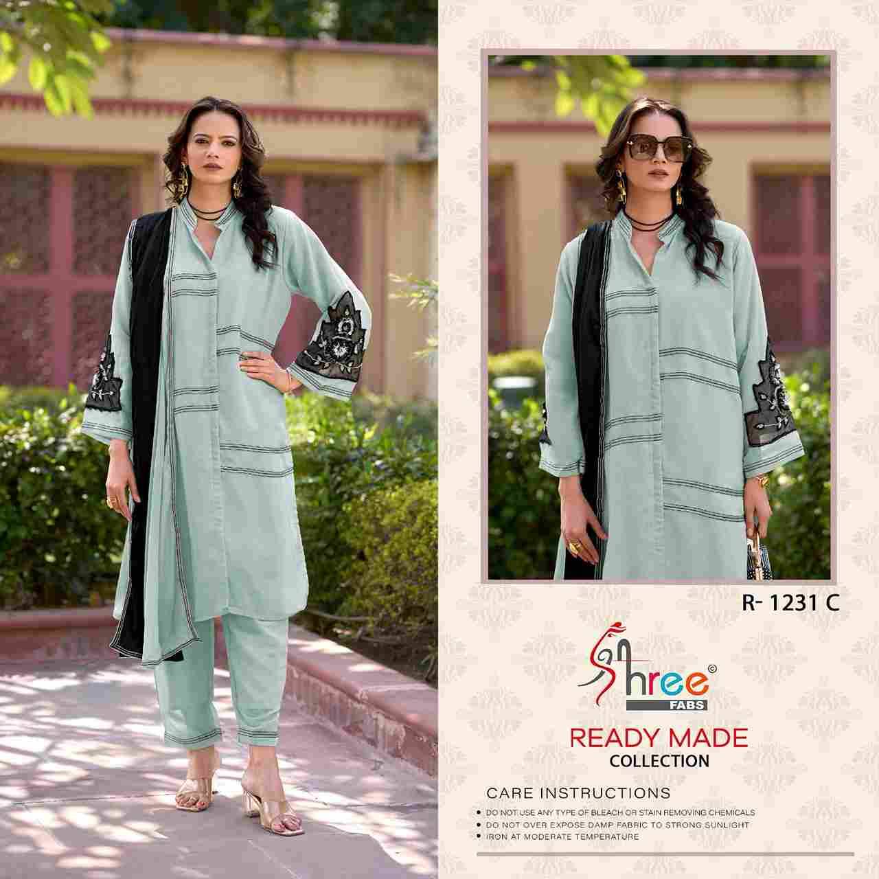 Shree Fabs Hit Design R-1231 Colours By Shree Fabs R-1231-A To R-1231-D Series Beautiful Pakistani Suits Stylish Fancy Colorful Party Wear & Occasional Wear Chiffon Embroidered Dresses At Wholesale Price
