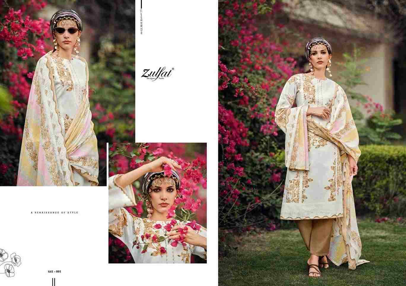 Iconic By Zulfat 641-001 To 641-008 Series Beautiful Festive Suits Stylish Fancy Colorful Casual Wear & Ethnic Wear Pure Cotton Print Dresses At Wholesale Price
