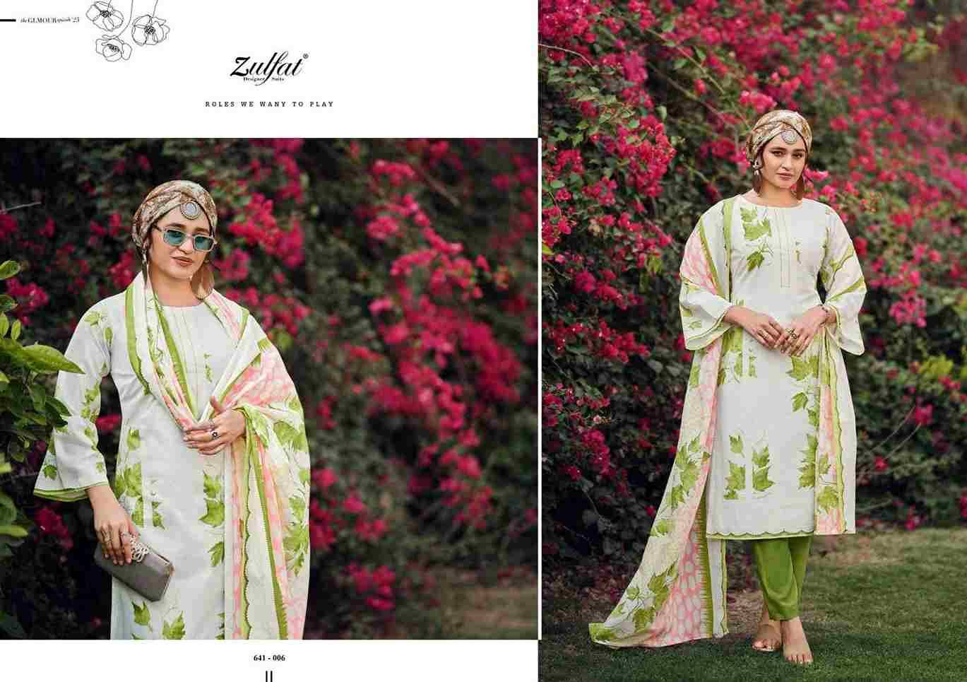 Iconic By Zulfat 641-001 To 641-008 Series Beautiful Festive Suits Stylish Fancy Colorful Casual Wear & Ethnic Wear Pure Cotton Print Dresses At Wholesale Price