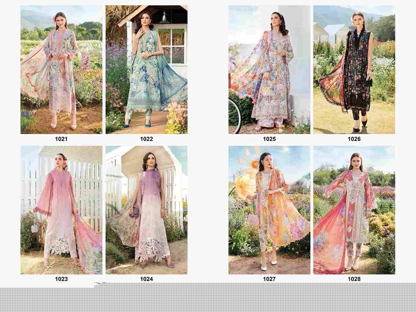 M Print Spring Summer-25 By Deepsy Suits 1021 To 1028 Series Beautiful Pakistani Suits Colorful Stylish Fancy Casual Wear & Ethnic Wear Pure Cotton Print Dresses At Wholesale Price