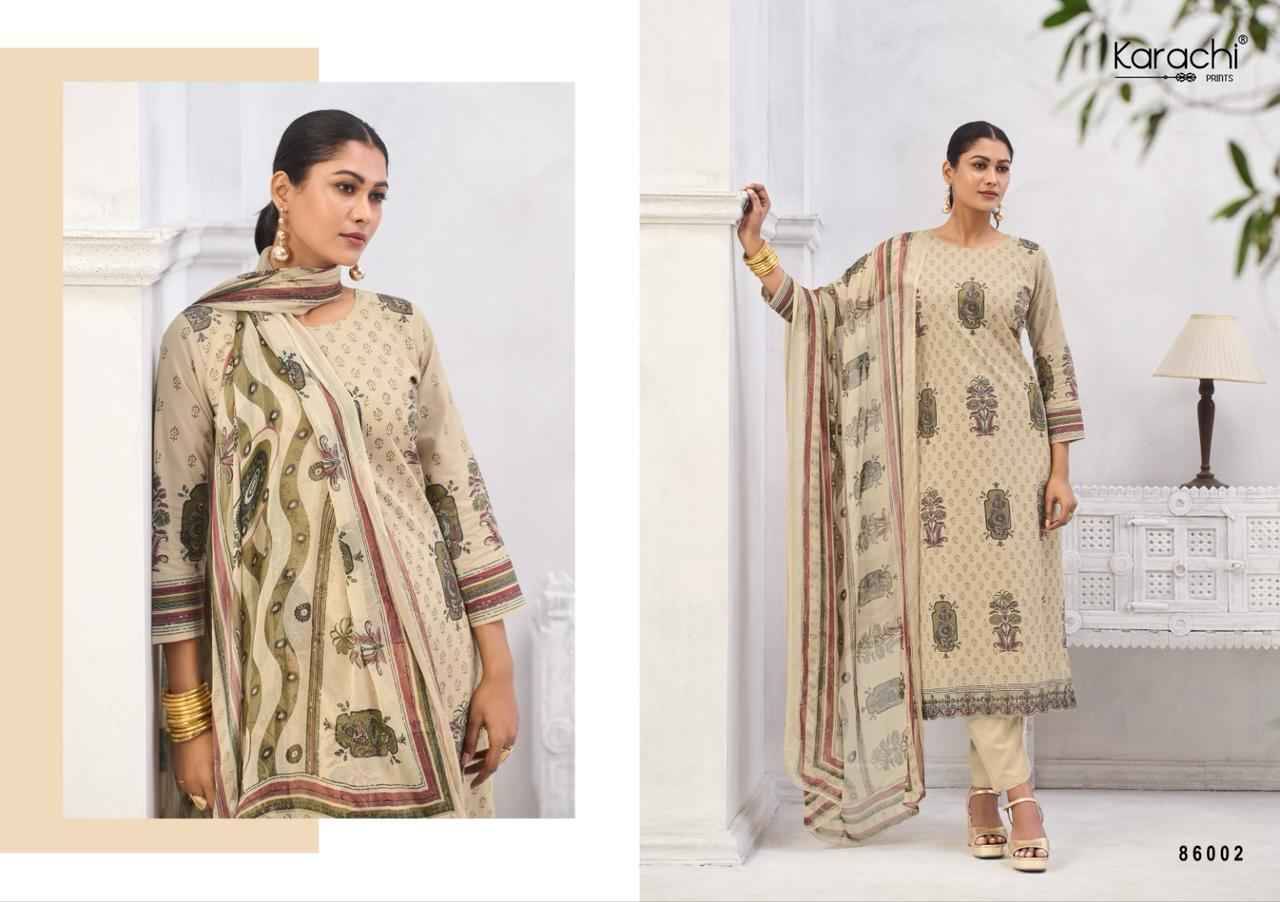 Faiza By Karachi Prints 86001 To 86004 Series Festive Suits Beautiful Fancy Colorful Stylish Party Wear & Occasional Wear Pure Cambric Dresses At Wholesale Price