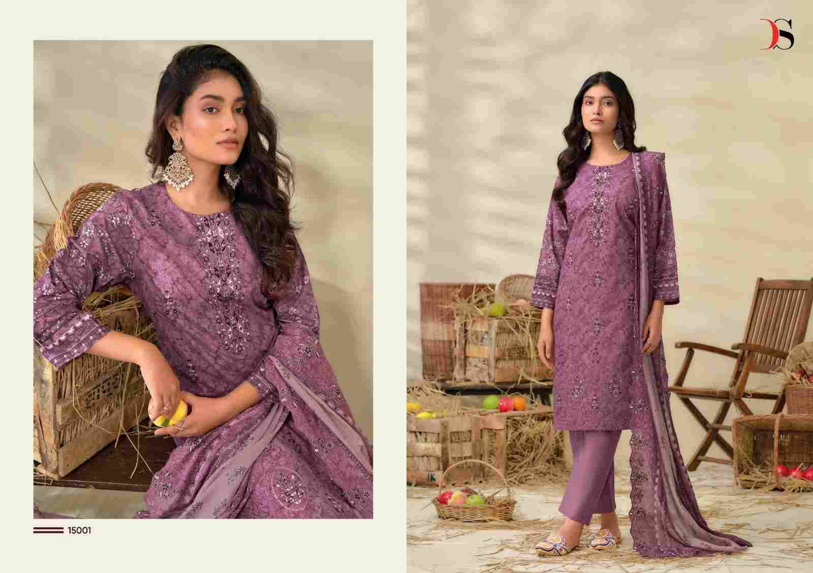 Bin Saeed Vol-15 By Deepsy Suits 15001 To 15008 Series Beautiful Pakistani Suits Colorful Stylish Fancy Casual Wear & Ethnic Wear Pure Cotton With Embroidered Dresses At Wholesale Price