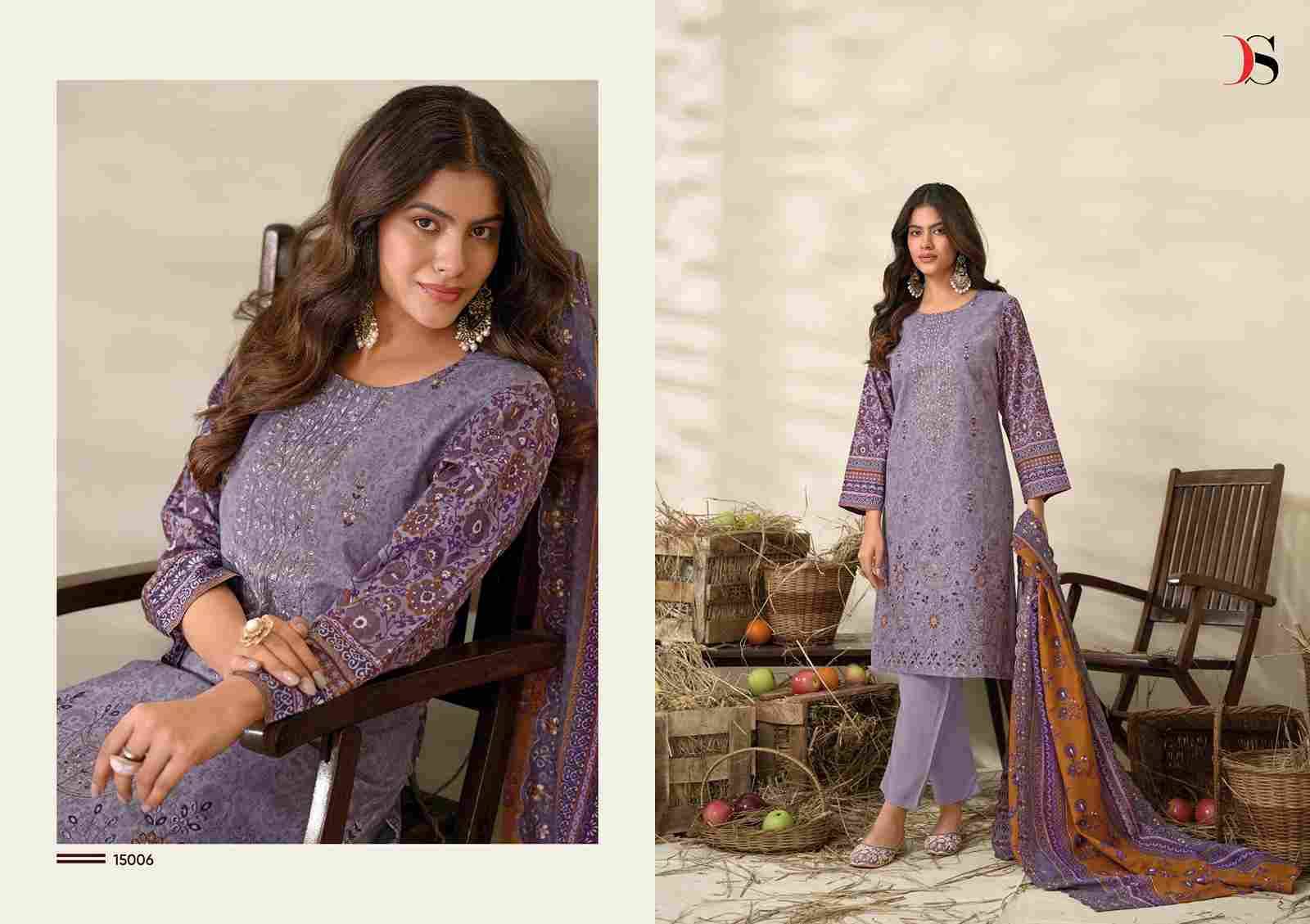 Bin Saeed Vol-15 By Deepsy Suits 15001 To 15008 Series Beautiful Pakistani Suits Colorful Stylish Fancy Casual Wear & Ethnic Wear Pure Cotton With Embroidered Dresses At Wholesale Price