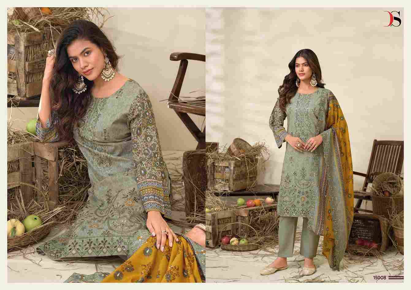 Bin Saeed Vol-15 By Deepsy Suits 15001 To 15008 Series Beautiful Pakistani Suits Colorful Stylish Fancy Casual Wear & Ethnic Wear Pure Cotton With Embroidered Dresses At Wholesale Price