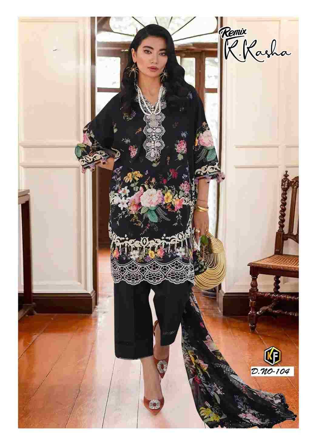K.Kasha Remix By Keval Fab 101 To 106 Series Beautiful Festive Suits Stylish Fancy Colorful Casual Wear & Ethnic Wear Heavy Pure Cotton Print Dresses At Wholesale Price