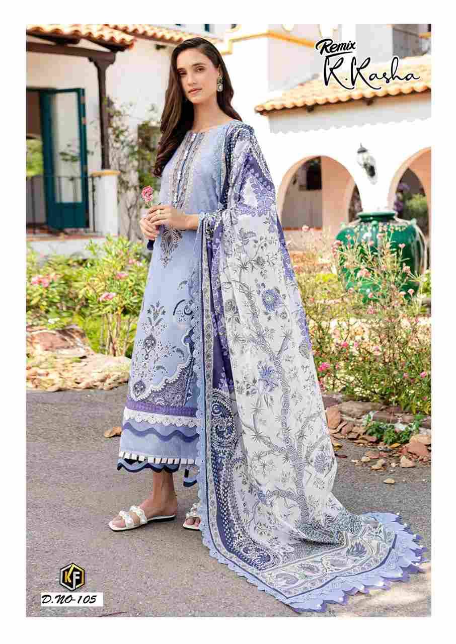 K.Kasha Remix By Keval Fab 101 To 106 Series Beautiful Festive Suits Stylish Fancy Colorful Casual Wear & Ethnic Wear Heavy Pure Cotton Print Dresses At Wholesale Price