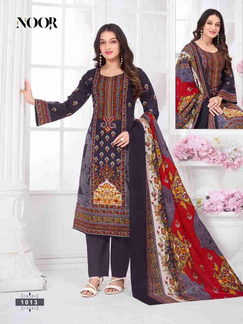 Noor By Ganesha 1008 To 1015 Series Beautiful Festive Suits Colorful Stylish Fancy Casual Wear & Ethnic Wear Cotton Print Dresses At Wholesale Price