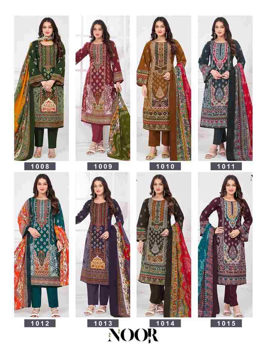Noor By Ganesha 1008 To 1015 Series Beautiful Festive Suits Colorful Stylish Fancy Casual Wear & Ethnic Wear Cotton Print Dresses At Wholesale Price
