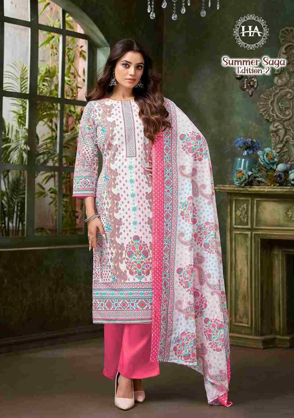 Summer Saga Vol-2 By Harshit Fashion Hub 1899-001 To 1899-008 Series Beautiful Festive Suits Stylish Fancy Colorful Casual Wear & Ethnic Wear Pure Cotton Dresses At Wholesale Price