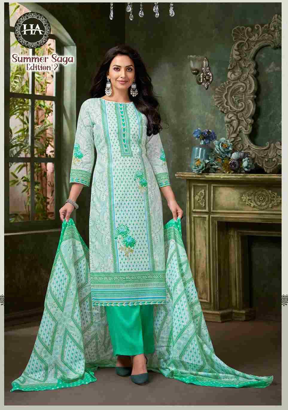 Summer Saga Vol-2 By Harshit Fashion Hub 1899-001 To 1899-008 Series Beautiful Festive Suits Stylish Fancy Colorful Casual Wear & Ethnic Wear Pure Cotton Dresses At Wholesale Price