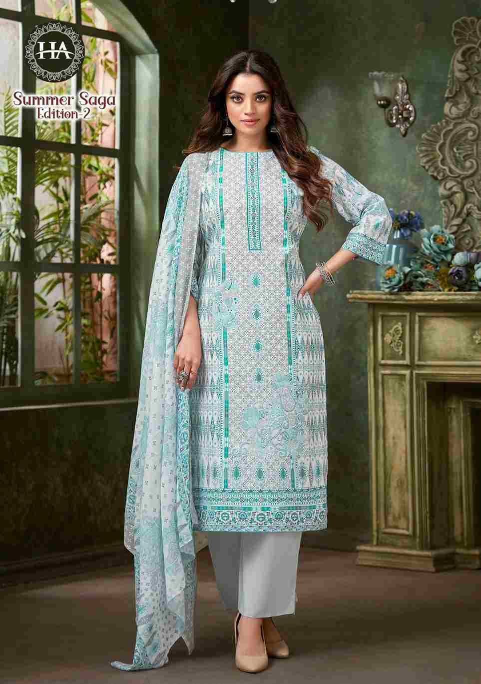 Summer Saga Vol-2 By Harshit Fashion Hub 1899-001 To 1899-008 Series Beautiful Festive Suits Stylish Fancy Colorful Casual Wear & Ethnic Wear Pure Cotton Dresses At Wholesale Price