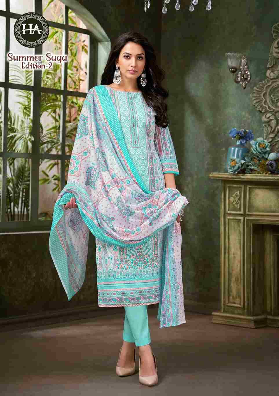 Summer Saga Vol-2 By Harshit Fashion Hub 1899-001 To 1899-008 Series Beautiful Festive Suits Stylish Fancy Colorful Casual Wear & Ethnic Wear Pure Cotton Dresses At Wholesale Price