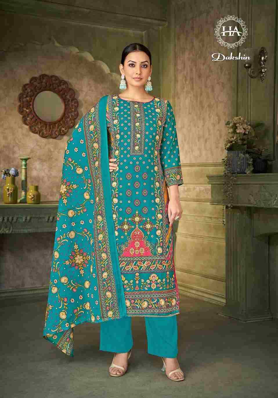 Dakshin By Harshit Fashion Hub 1873-001 To 1873-006 Series Beautiful Festive Suits Stylish Fancy Colorful Casual Wear & Ethnic Wear Pure Viscose Rayon Dresses At Wholesale Price