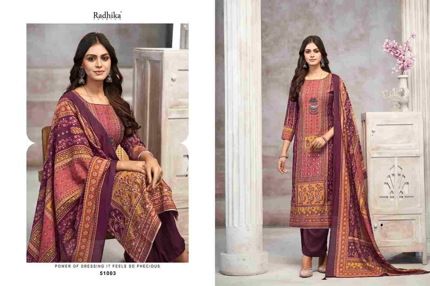 Beauty Silk By Azara 51001 To 51004 Series Beautiful Festive Suits Stylish Fancy Colorful Casual Wear & Ethnic Wear Muslin Print Dresses At Wholesale Price