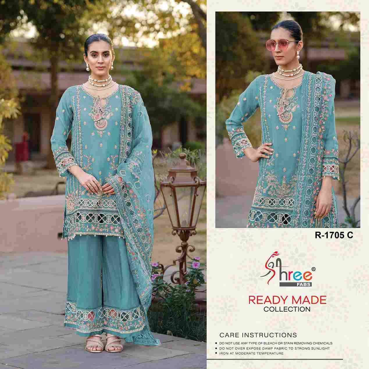 Shree Fabs Hit Design R-1705 Colours By Shree Fabs R-1705-A To R-1705-D Series Beautiful Pakistani Suits Stylish Fancy Colorful Party Wear & Occasional Wear Jimmy Choo Silk Embroidered Dresses At Wholesale Price