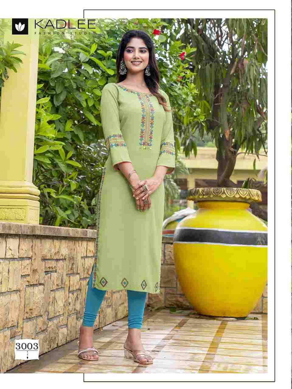 Chanchal By Kadlee 3001 To 3006 Series Designer Stylish Fancy Colorful Beautiful Party Wear & Ethnic Wear Collection Rayon With Work Kurtis At Wholesale Price
