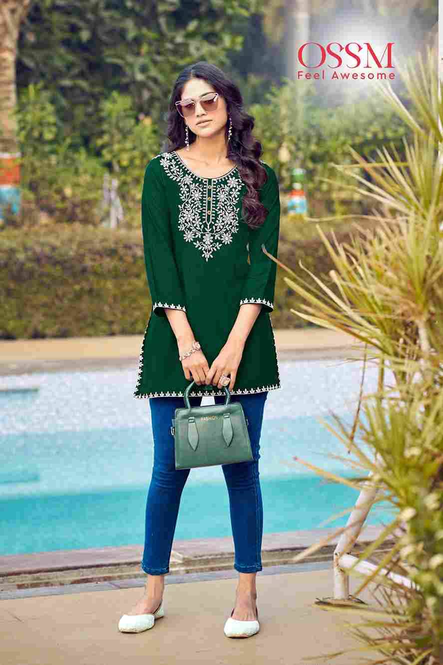 Nora Vol-6 By Ossm 1001 To 1006 Series Designer Stylish Fancy Colorful Beautiful Party Wear & Ethnic Wear Collection Rayon Slub Tops At Wholesale Price