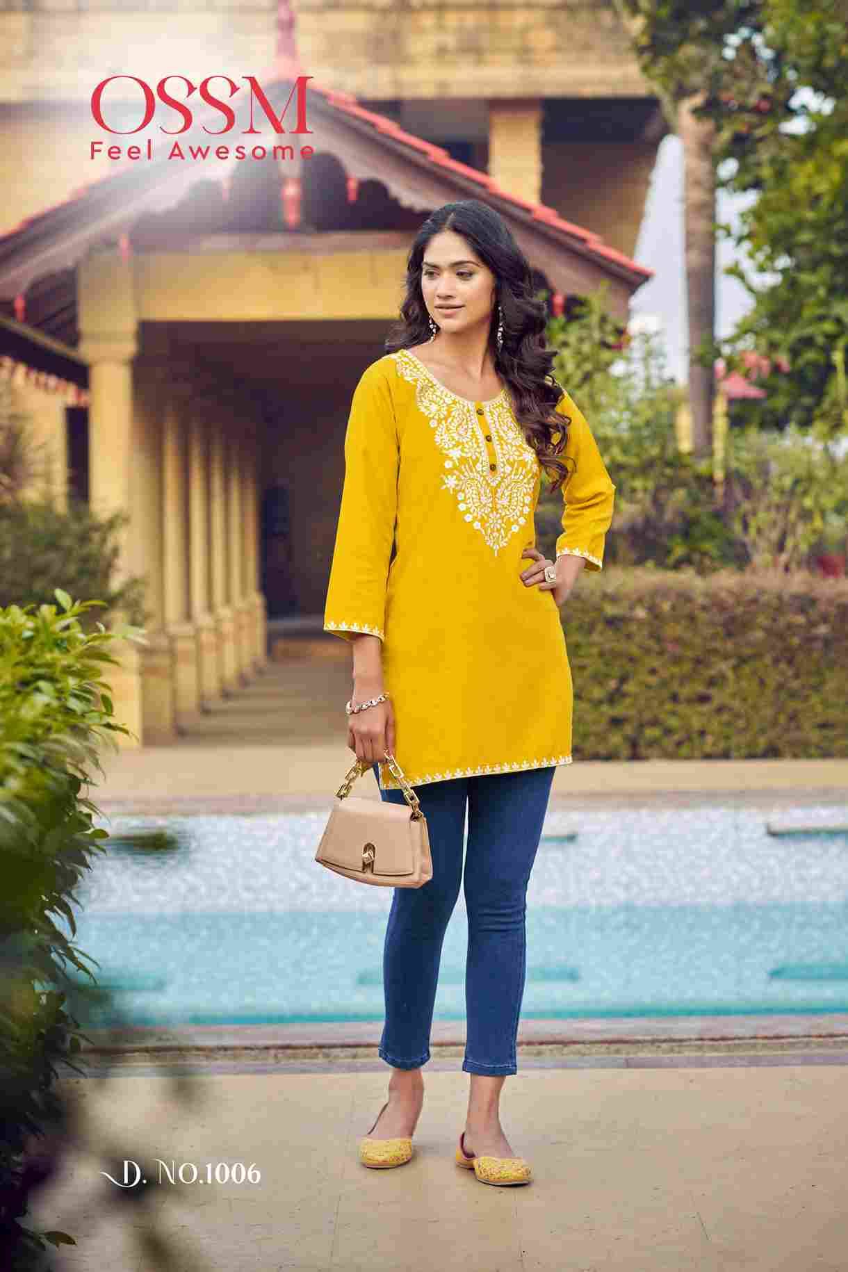 Nora Vol-6 By Ossm 1001 To 1006 Series Designer Stylish Fancy Colorful Beautiful Party Wear & Ethnic Wear Collection Rayon Slub Tops At Wholesale Price
