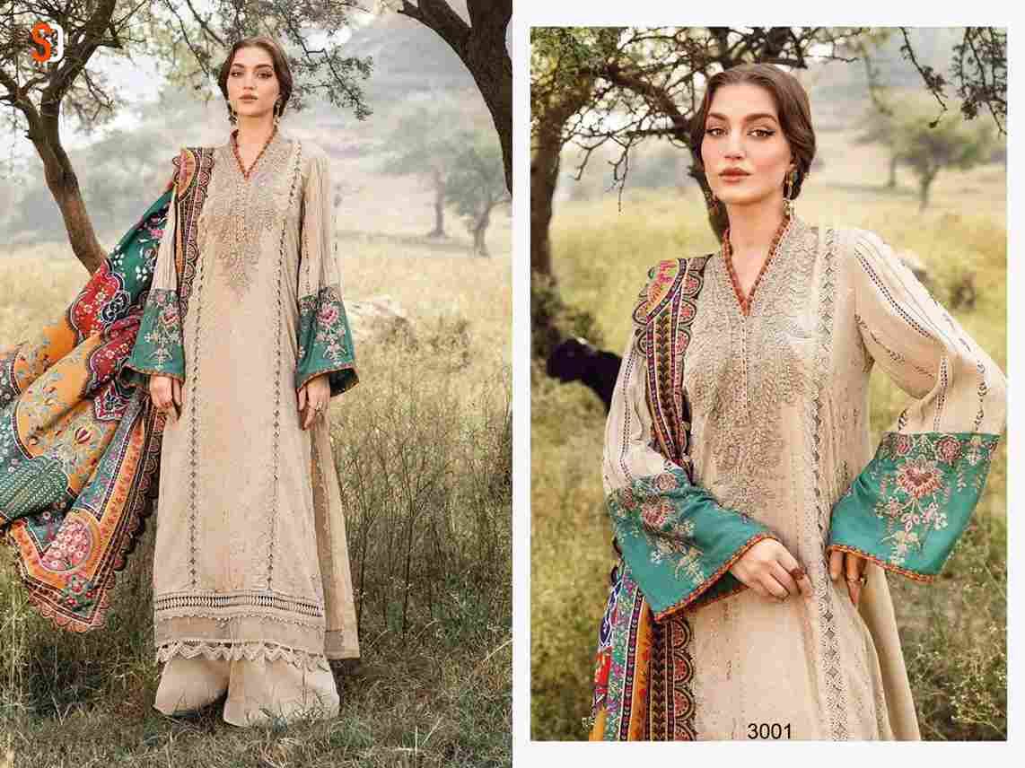 Maria.B. Vol-3 By Shraddha Designer 3001 To 3003 Series Designer Pakistani Suits Beautiful Stylish Fancy Colorful Party Wear & Occasional Wear Pure Viscose Rayon Embroidered Dresses At Wholesale Price