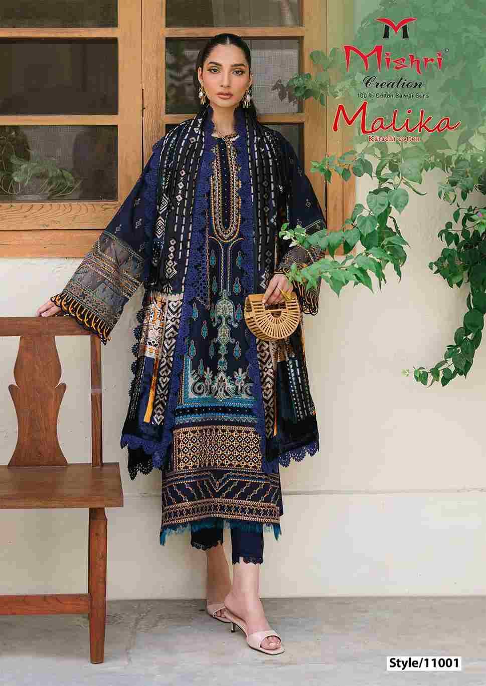 Mallika Vol-11 By Mishri 11001 To 11006 Series Beautiful Stylish Festive Suits Fancy Colorful Casual Wear & Ethnic Wear & Ready To Wear Pure Soft Cotton With Embroidery Dresses At Wholesale Price