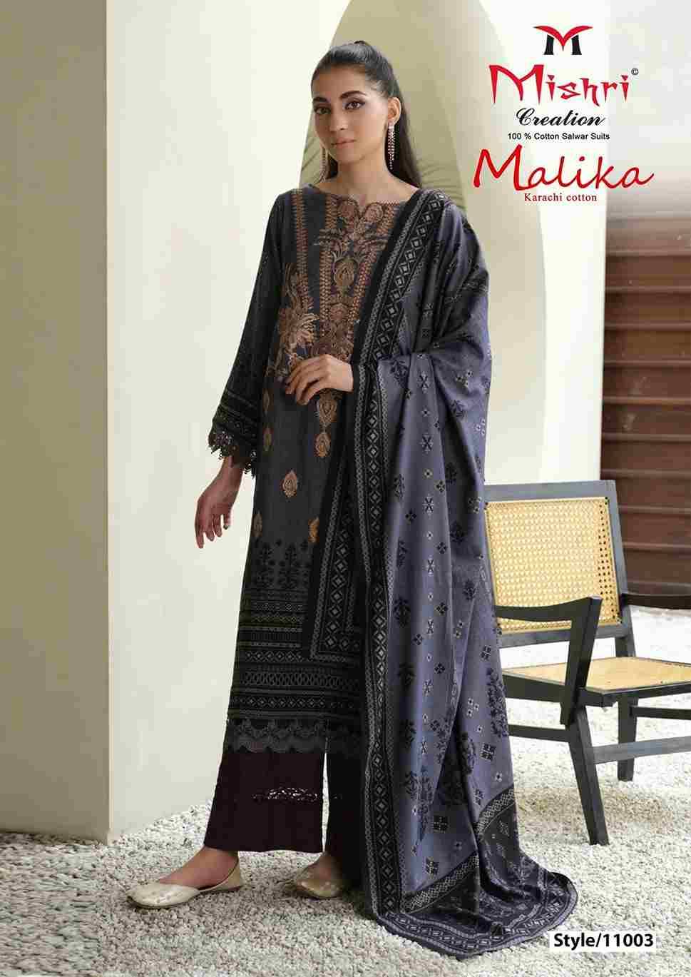 Mallika Vol-11 By Mishri 11001 To 11006 Series Beautiful Stylish Festive Suits Fancy Colorful Casual Wear & Ethnic Wear & Ready To Wear Pure Soft Cotton With Embroidery Dresses At Wholesale Price