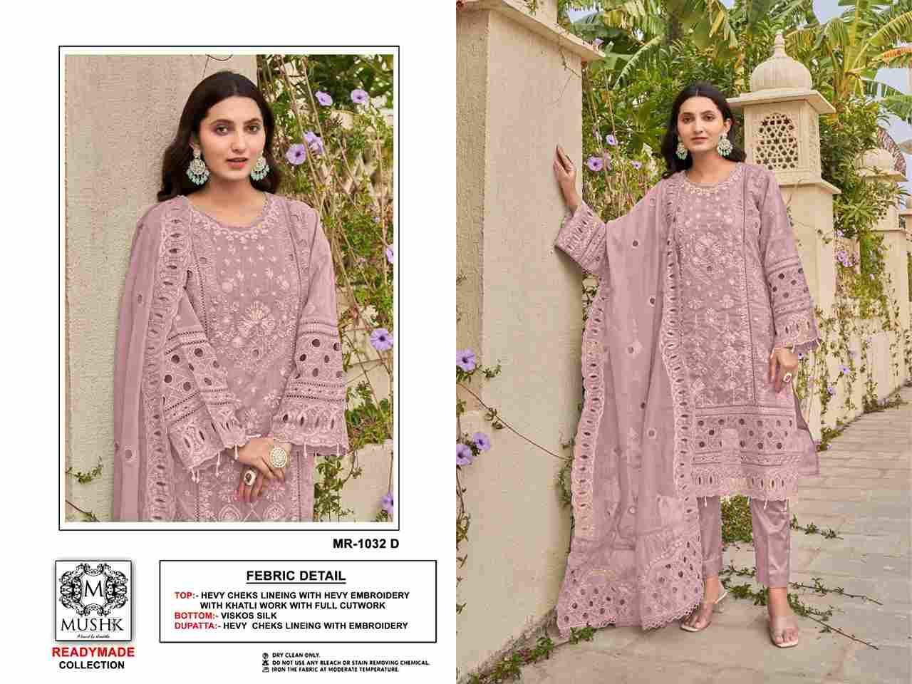 Mushk Hit Design 1032 Colours By Mushk 1032-A To 1032-D Series Beautiful Winter Collection Pakistani Suits Stylish Fancy Colorful Casual Wear & Ethnic Wear Heavy Cheks Dresses At Wholesale Price