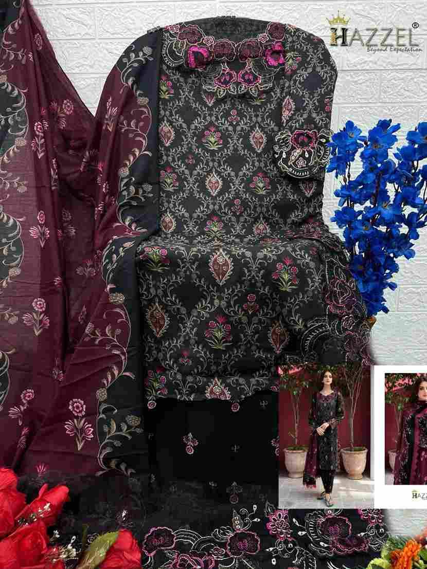 Ramsha Rangrez Luxury Lawn By Hazzel Designer Festive Pakistani Suits Collection Beautiful Stylish Fancy Colorful Party Wear & Occasional Wear Heavy Cotton Print With Patch Work Dresses At Wholesale Price