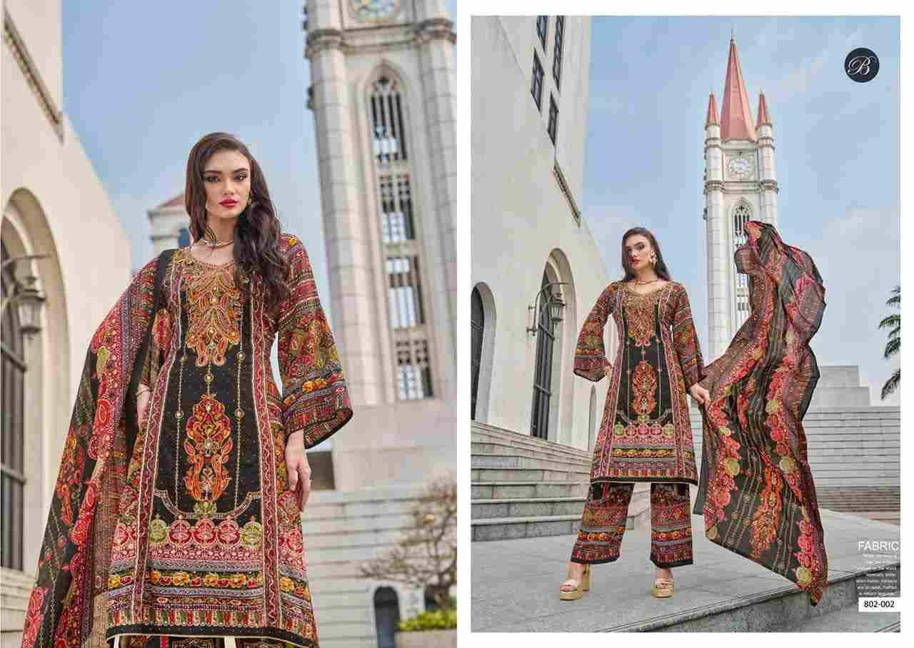 Shaheen Vol-4 By Belliza 802-001 To 802-008 Series Beautiful Festive Suits Stylish Fancy Colorful Casual Wear & Ethnic Wear Pure Viscose Rayon Print Dresses At Wholesale Price