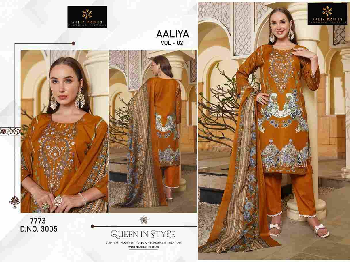 Aaliya Vol-2 By Aaliz Prints 3005 To 3008 Series Beautiful Festive Suits Stylish Fancy Colorful Casual Wear & Ethnic Wear Cotton Digital Print Dresses At Wholesale Price