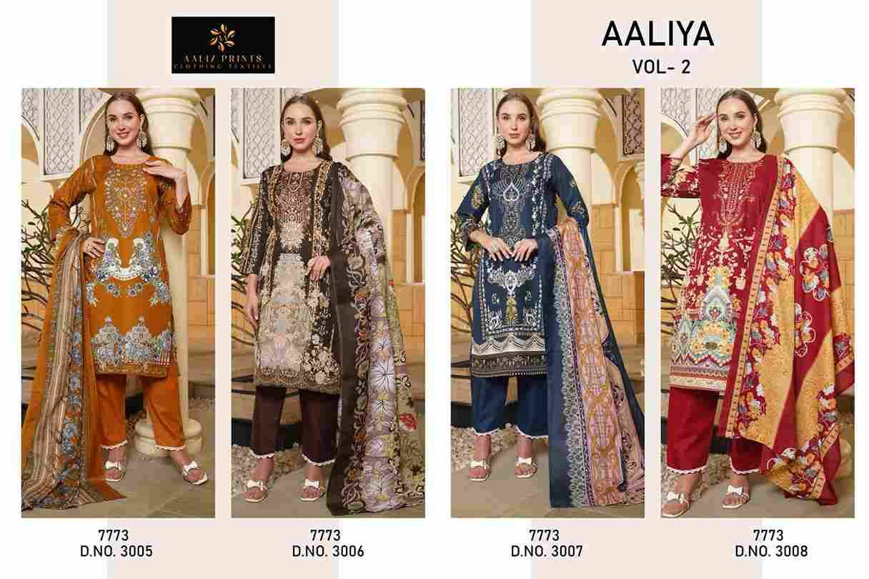 Aaliya Vol-2 By Aaliz Prints 3005 To 3008 Series Beautiful Festive Suits Stylish Fancy Colorful Casual Wear & Ethnic Wear Cotton Digital Print Dresses At Wholesale Price