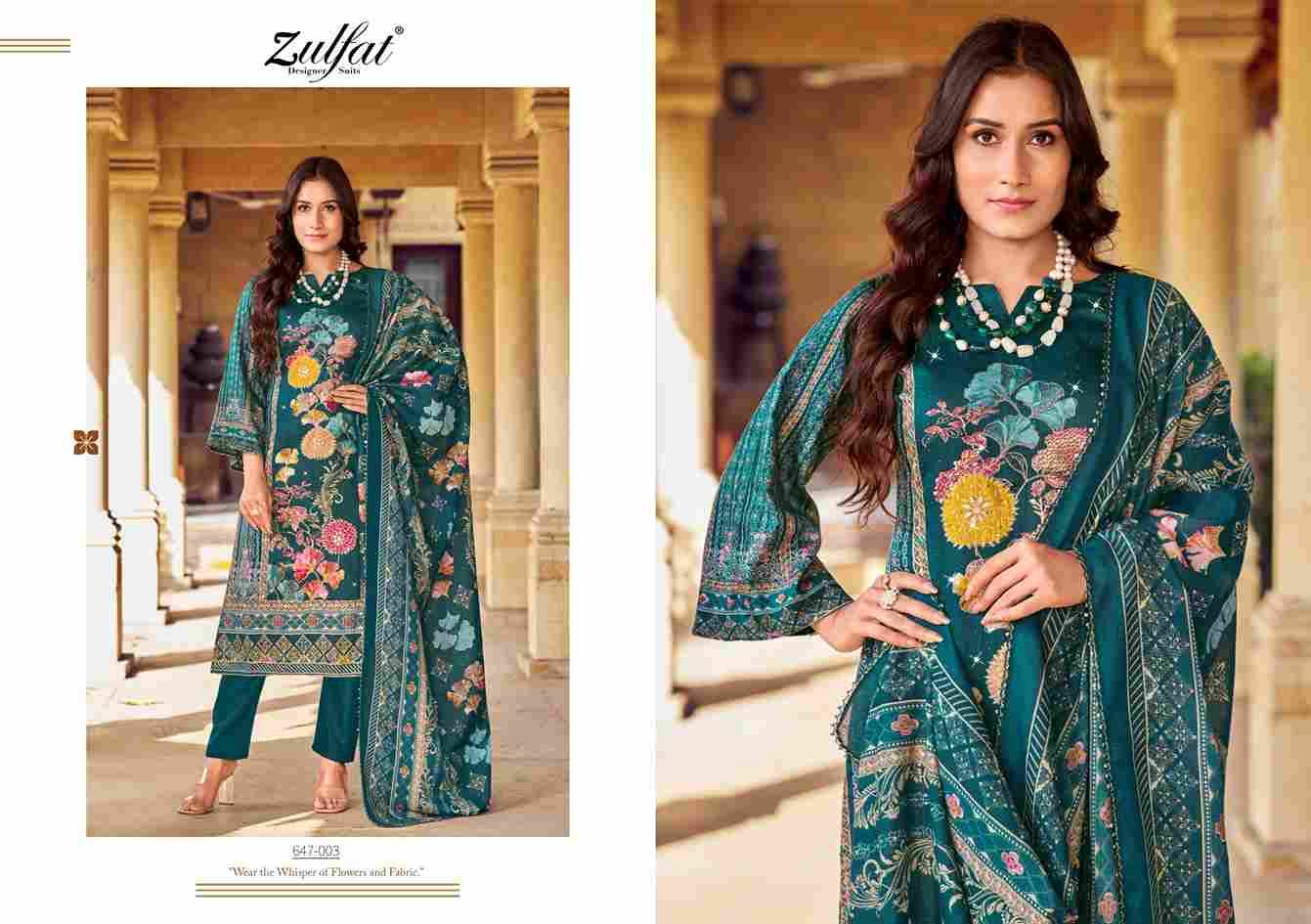 Sangini Vol-6 By Zulfat 647-001 To 647-006 Series Beautiful Festive Suits Stylish Fancy Colorful Casual Wear & Ethnic Wear Pure Jam Cotton Print Dresses At Wholesale Price