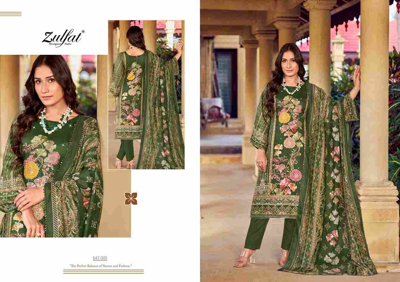 Sangini Vol-6 By Zulfat 647-001 To 647-006 Series Beautiful Festive Suits Stylish Fancy Colorful Casual Wear & Ethnic Wear Pure Jam Cotton Print Dresses At Wholesale Price