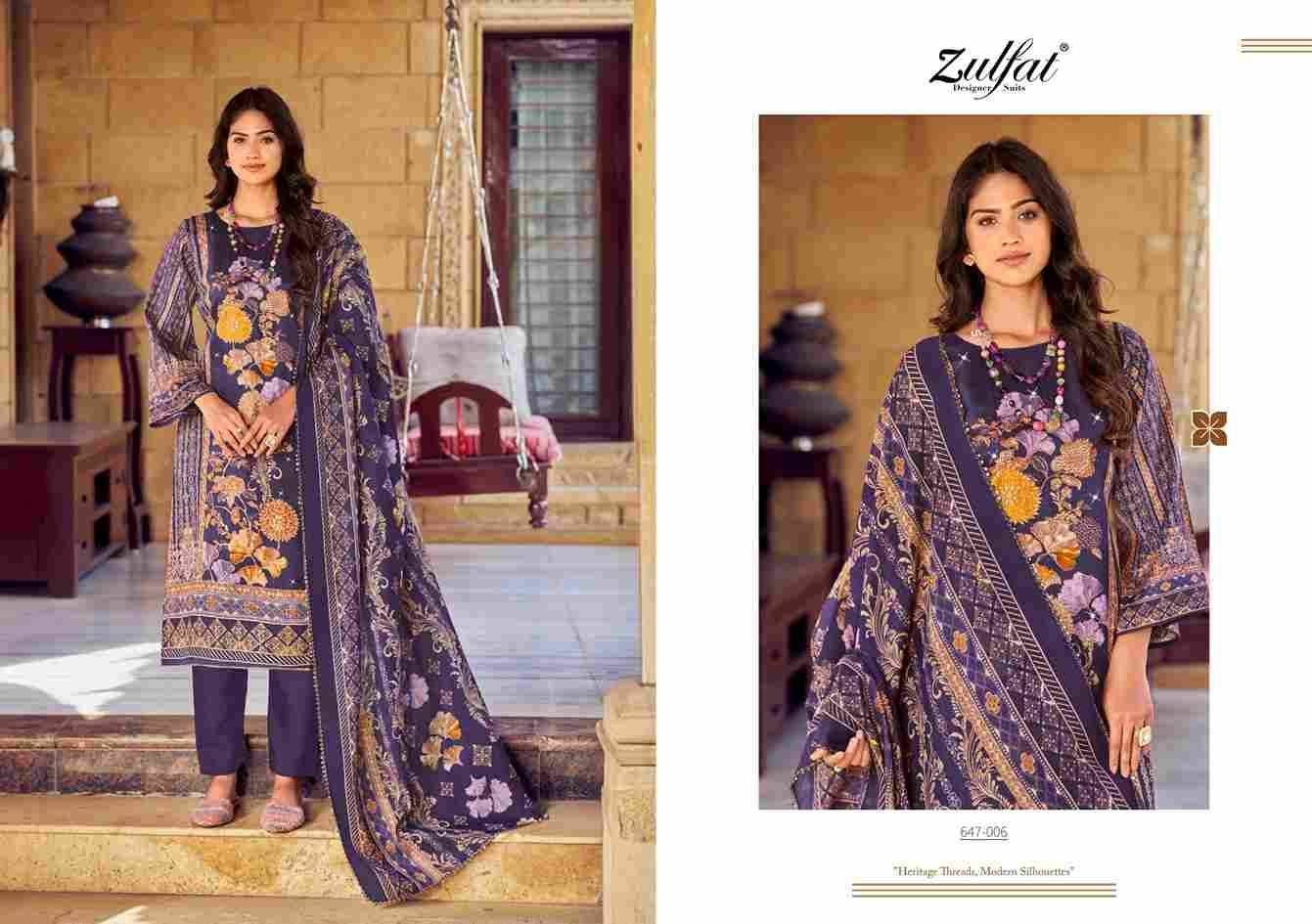 Sangini Vol-6 By Zulfat 647-001 To 647-006 Series Beautiful Festive Suits Stylish Fancy Colorful Casual Wear & Ethnic Wear Pure Jam Cotton Print Dresses At Wholesale Price