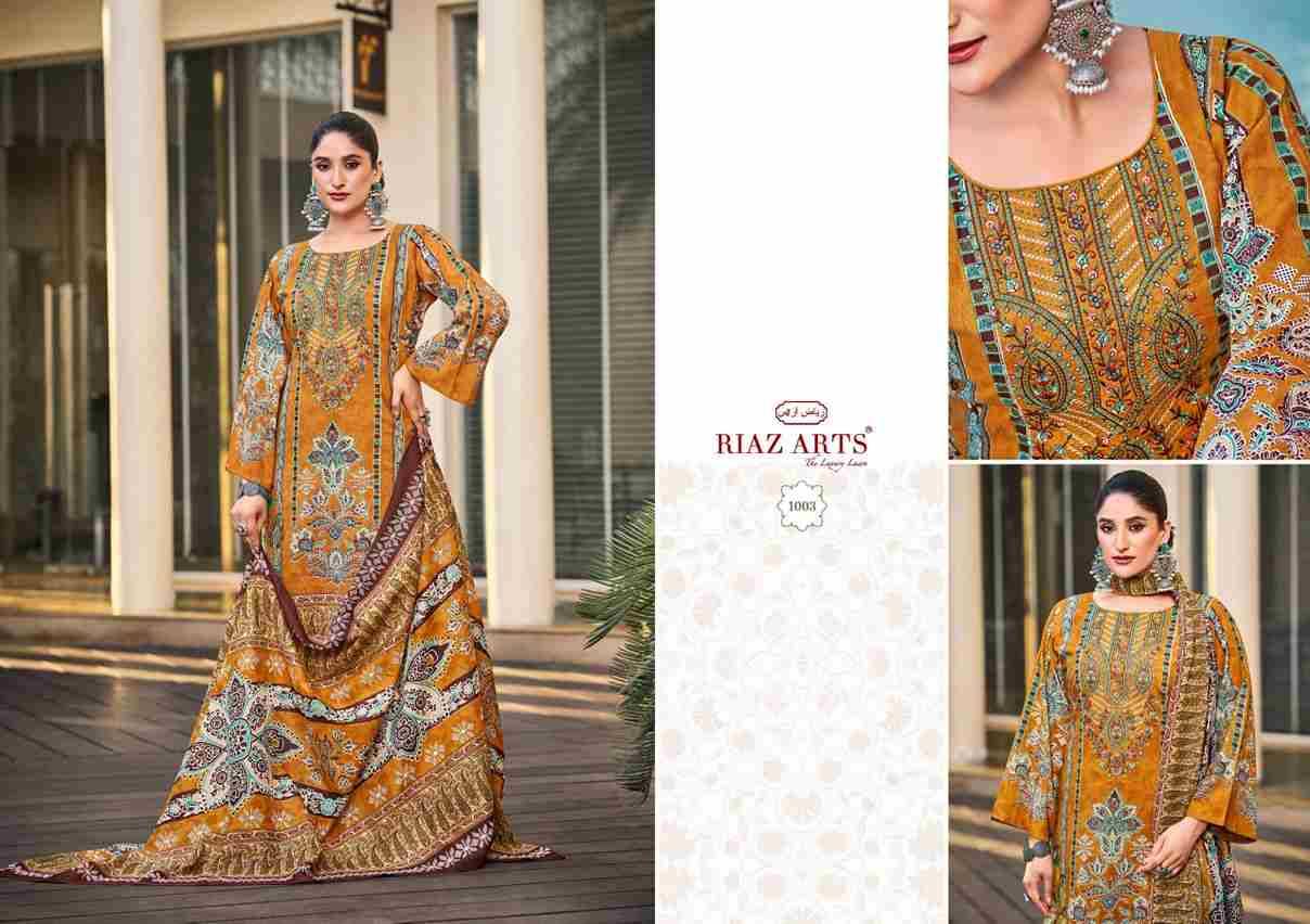 Ombre By Riaz Arts 1001 To 1008 Series Beautiful Festive Suits Stylish Fancy Colorful Casual Wear & Ethnic Wear Pure Cambric Lawn Print Dresses At Wholesale Price
