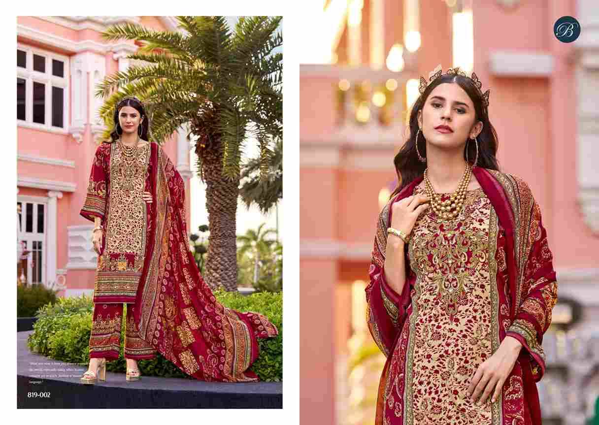 Marhaba By Belliza 819-001 To 819-008 Series Beautiful Festive Suits Stylish Fancy Colorful Casual Wear & Ethnic Wear Pure Crepe Print Dresses At Wholesale Price