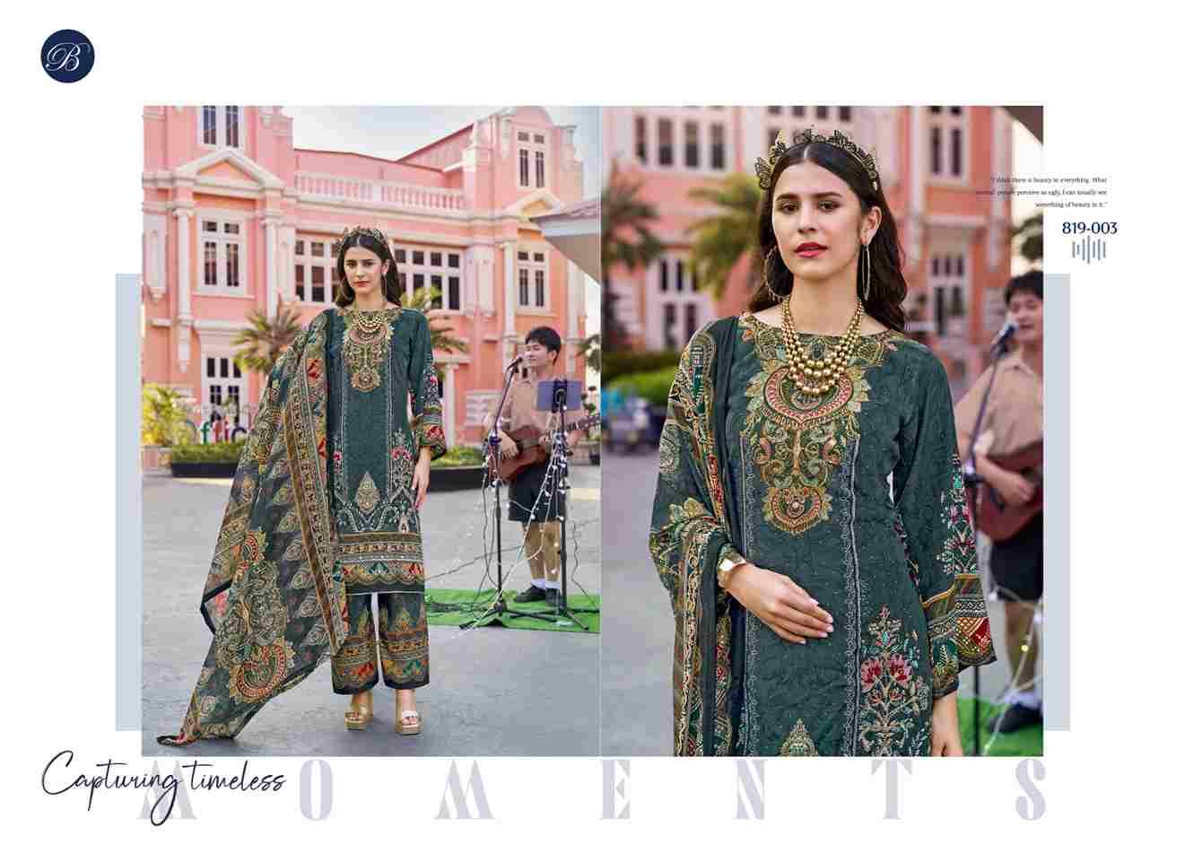 Marhaba By Belliza 819-001 To 819-008 Series Beautiful Festive Suits Stylish Fancy Colorful Casual Wear & Ethnic Wear Pure Crepe Print Dresses At Wholesale Price