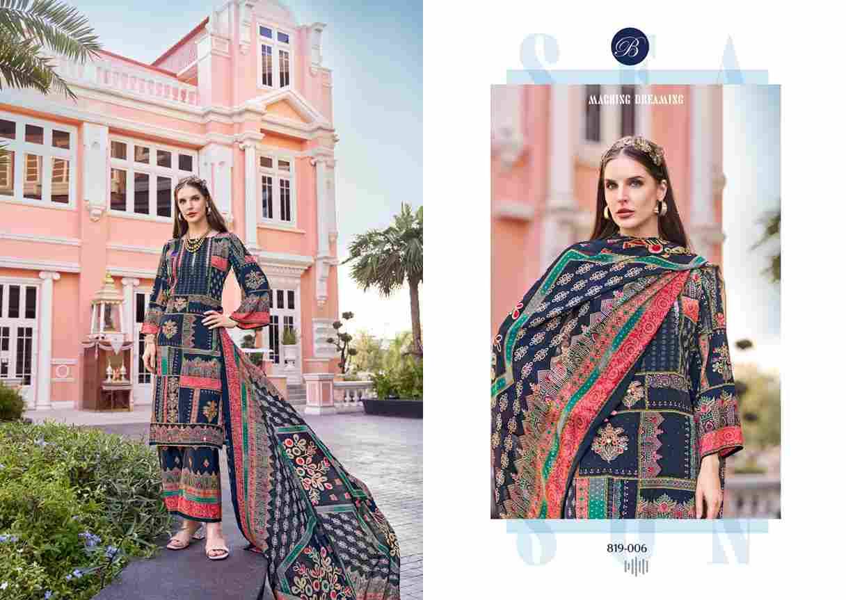 Marhaba By Belliza 819-001 To 819-008 Series Beautiful Festive Suits Stylish Fancy Colorful Casual Wear & Ethnic Wear Pure Crepe Print Dresses At Wholesale Price