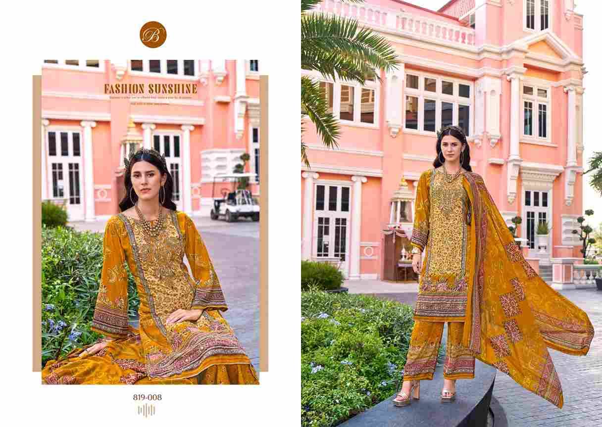 Marhaba By Belliza 819-001 To 819-008 Series Beautiful Festive Suits Stylish Fancy Colorful Casual Wear & Ethnic Wear Pure Crepe Print Dresses At Wholesale Price