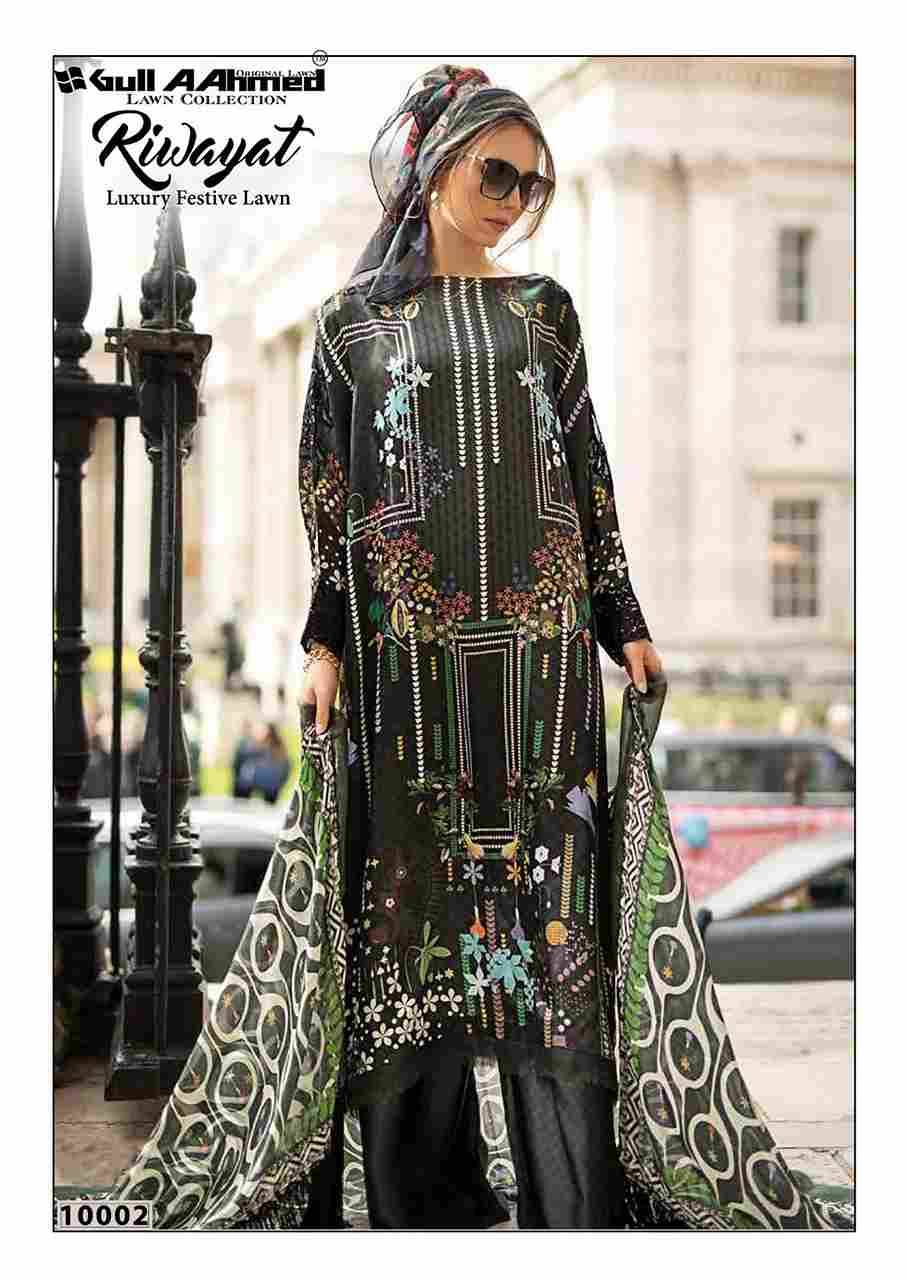 Riwayat Vol-10 By Gull Aahmed 10001 To 10006 Series Beautiful Festive Suits Stylish Fancy Colorful Casual Wear & Ethnic Wear Pure Lawn Embroidered Dresses At Wholesale Price