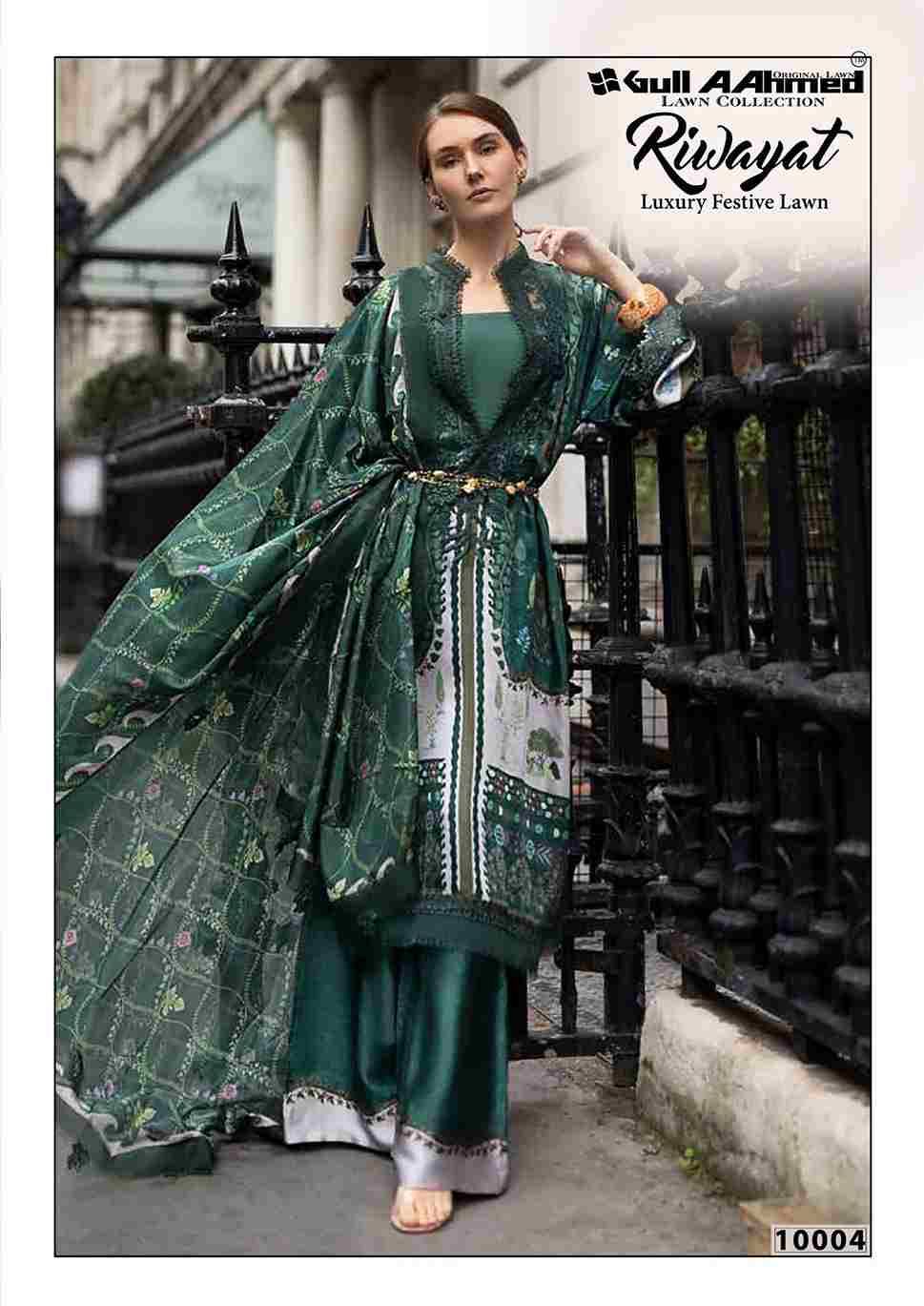 Riwayat Vol-10 By Gull Aahmed 10001 To 10006 Series Beautiful Festive Suits Stylish Fancy Colorful Casual Wear & Ethnic Wear Pure Lawn Embroidered Dresses At Wholesale Price