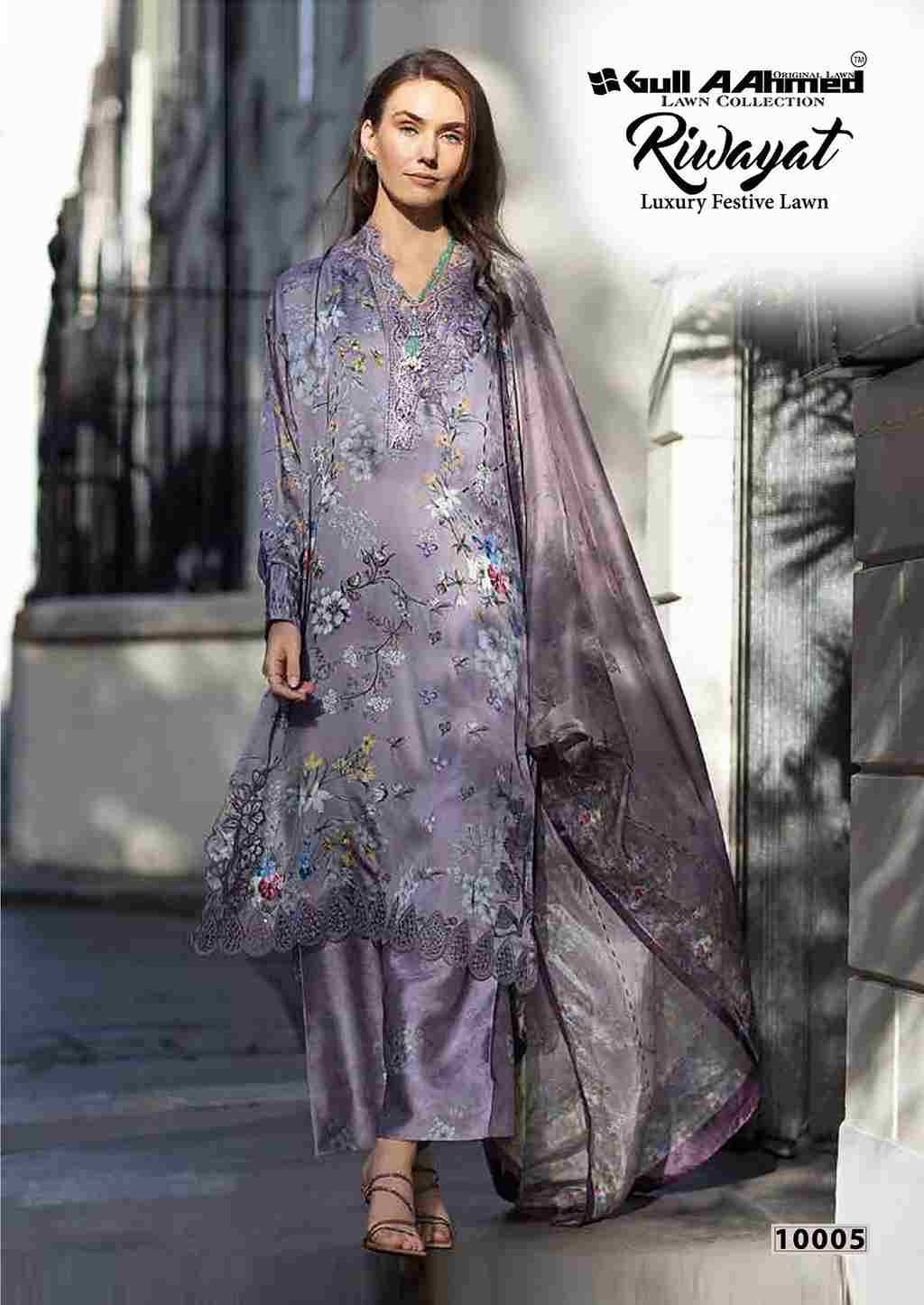 Riwayat Vol-10 By Gull Aahmed 10001 To 10006 Series Beautiful Festive Suits Stylish Fancy Colorful Casual Wear & Ethnic Wear Pure Lawn Embroidered Dresses At Wholesale Price